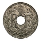 1918 France 5 Centimes Coin - Km  865a
