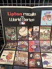 Lipton Recalls World Series 1903-1981 Baseball Promo Poster Vg Folded Man Cave