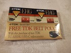 2 Pk Tdk Ehg Tc-30 Vhs C Cassetes W zipper Belt Pouch Fanny Pack Bag Sealed-nos