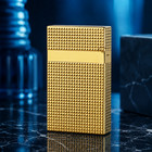 S t  Dupont Lighter Ligne2 Diamond Head Gold Double Flame Ping Sound