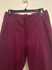 Scrubstar Women   s Maroon Scrub Pants With Pockets Sz S