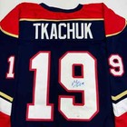 Autographed signed Matthew Tkachuk Florida Blue Hockey Jersey Jsa Coa