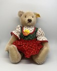 Steiff Original Teddy 0275 28 Mohair Bear 28cm Blond Germany Button Tag Vintage