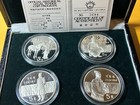 1984 China Silver Coins 5 Yuan Historical Figures 4 Coins Set W  Box   Coa