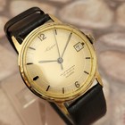 Qs6  Gorgeous Pie Dial 40s Eppo Gold Ss Vintage Mens Automatic Watch Runs  Great