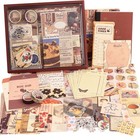 348 Pcs Vintage Scrapbooking Supplies Kit - Aesthetic Diy Journal   Craft Set