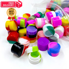 100pcs 2ml Silicone Containers Non-stick Wax Multicolor 