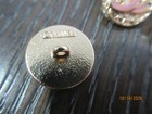 Lot Of Ten 18mm Designer Cc Button  Pink  Gold Tone   Chanel 10 Buttons