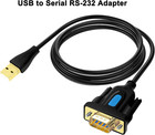 Usb To Serial Adapter Db9 Rs232 Cable Prolific Chip Pl2303 Db-9 Male Cord 3ft Co