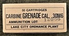 Lake City Ordnance M1 Carbine Grenade M6 Wwii New Replica 50 Round Ammo Boxes