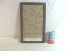 Antique 1820 Nancy Brummer Westfield Mass Folk Art Schoolgirl Needlework Sampler