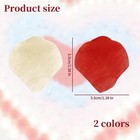 2000pcs Artificial Silk Rose Petals Red   White Wedding Party Decoration