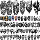 77 Sheets Temporary Tattoos  17 Sheets Half Arm Wolf Lion Tiger Bear Leopard Eag