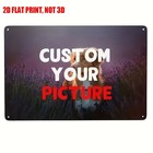 Custom Photo Print Metal Sign Upload Your Own Picture Hanging Wall Art Decor