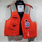 Vintage Us Coast Guard Auxiliary Mustang Survival Life Jacket Flotation Vest Xl