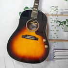 Custom Vintage 50s J160e Sunburst Acoustic Guitar Rosewood Bridge 6string Shipus