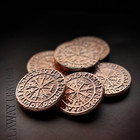Viking Runic Compass -  2 Sided  Graphite Coin Mold