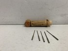 Vintage The Boye Needle Co  Chicago Wood Tubes With Needles A008