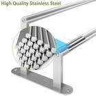 Towel Rack For Bathroom  Double Towel Bar 24inch  Stainless Steel Bathroom Towel