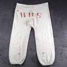 Vinatge 40s Duxbak Utica Ny Ivory Cotton Sweatpants Size L xl High School
