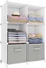 Stackable Closet Organizers And Storage 6 Cube Storage Organizer Closet Organ   