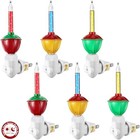  Pack Christmas Bubble Night Light With Dusk To Dawn Sensor  Traditional 6