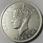 1939 Seychelles One Rupee Silver Hg
