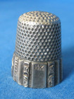 Antique Sterling Silver   14k Gold Thimble By Ketcham   Mcdougall  circa 1900s