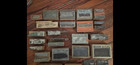 Vintage Printer Block Stamps Lot Of 30 