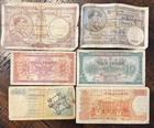 6 X Belgium Notes Lot - Bulk Banknotes - Paper Money - No Reserve