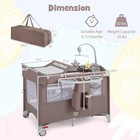 5-in-1 Portable Pack And Play W  Diaper Changing Table Playpen Bedside Sleeper