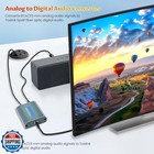 Analog To Digital Converter 96khz 3 5mm Jack Aux To Optical Audio Adapter Alu