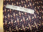 Vintage 100  Cotton Quilt  doll  dress Sewing Fabric Bird House Print 36   46