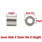 Stainless Steel Spacer - Standoff Collar Stand Off Spacers - M5 - M6 - M8 - M10