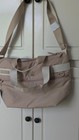 Adidas Originals Beige Logo Puffer Shopper Tote Crossbody Shoulder Bag Nwt