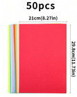 50 Sheets A4 Colored Paper - 80gsm Multipurpose For Printing   Crafts - New