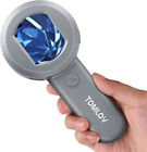 Tomlov Microscope For Kids 100x Pocket Magnifying Glass Portable Jewelers Loupe
