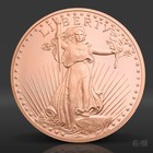 1 Oz Saint-gaudens Copper Round  999 Fine Copper Bullion 1 Avdp Ounce