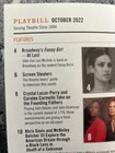 Six The Musical Broadway October 2022 Playbill With Cast Slip- Mini Alt Mass