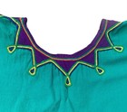 Vintage Huipil Cotton Tunic Poncho Textile Guatemala Open Sides Embroidered