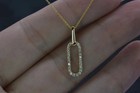 2ct Simulated Diamond Women Pendant Necklace In 14k Yellow Gold Sterling Silver
