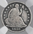 1840-o H10c Liberty Seated Half Dime N drap Ngc Vg Detail Enviro Dmg 8404748-023