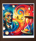     aidan Flux   Hand Signed Original Print Framed   Ltd  Ed  Of 100 Coa   Dali