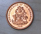 2015 Bahamas 1 Cent Starfish Non-magnetic