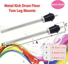 2pcs Bass Drum Spurs  8mm Shaft  Metal Kick Drum Legs