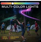 Light-up Flying Disc -  Multi Color  Motion Activated Frisbee Rechargeable 