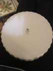 Christineholm Porcelain Rose Pattern Quiche Tart Pie Plate 9 75  Baking Dish