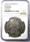 1799 8 Draped Bust Silver Dollar  1 Coin 15 Stars - Ngc Vf Details  plugged 