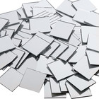 Suwimut 200 Pieces Square Mirror Tiles 1 Inch Small Real Glass Mirror Tiles