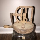 Rare Antique Vintage Dazey No  30 Glass 3 Quart Butter Churn Works